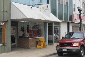 front of mary morrow's attic store